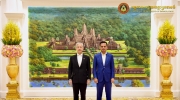 柬埔寨内政部长会见中国大使汪文斌！