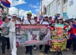 暹粒市近千名僧侣和居民和平游行，呼吁泰方释放18名柬士兵