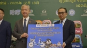 中国非政府组织向柬埔寨贫困学生捐赠2500辆自行车