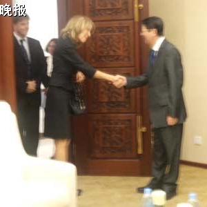 宋安会见联合国副秘书长奥布赖恩