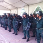 打击犯罪活动 维护社会治安 隆边区120名防暴警集中训练