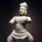 美国归还1尊柬埔寨古代石雕像