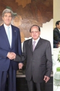 洪森与美国国务卿克里未谈及沈良西 柬希望各方以国际法律解决南海问题 ...
