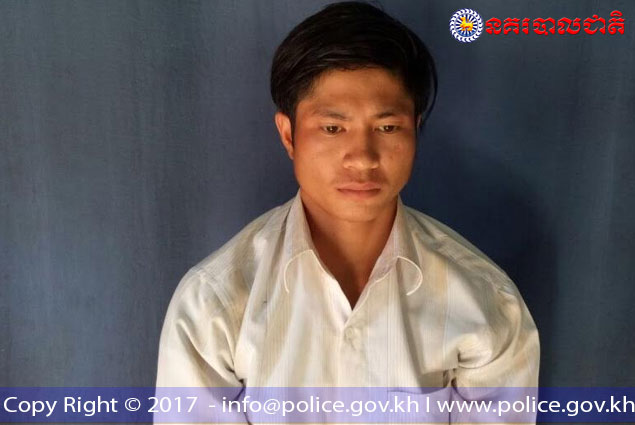 青年男子涉及性侵犯患有精神疾病少女，结果被受害者父母报警抓人。 （柬埔寨星洲日报）