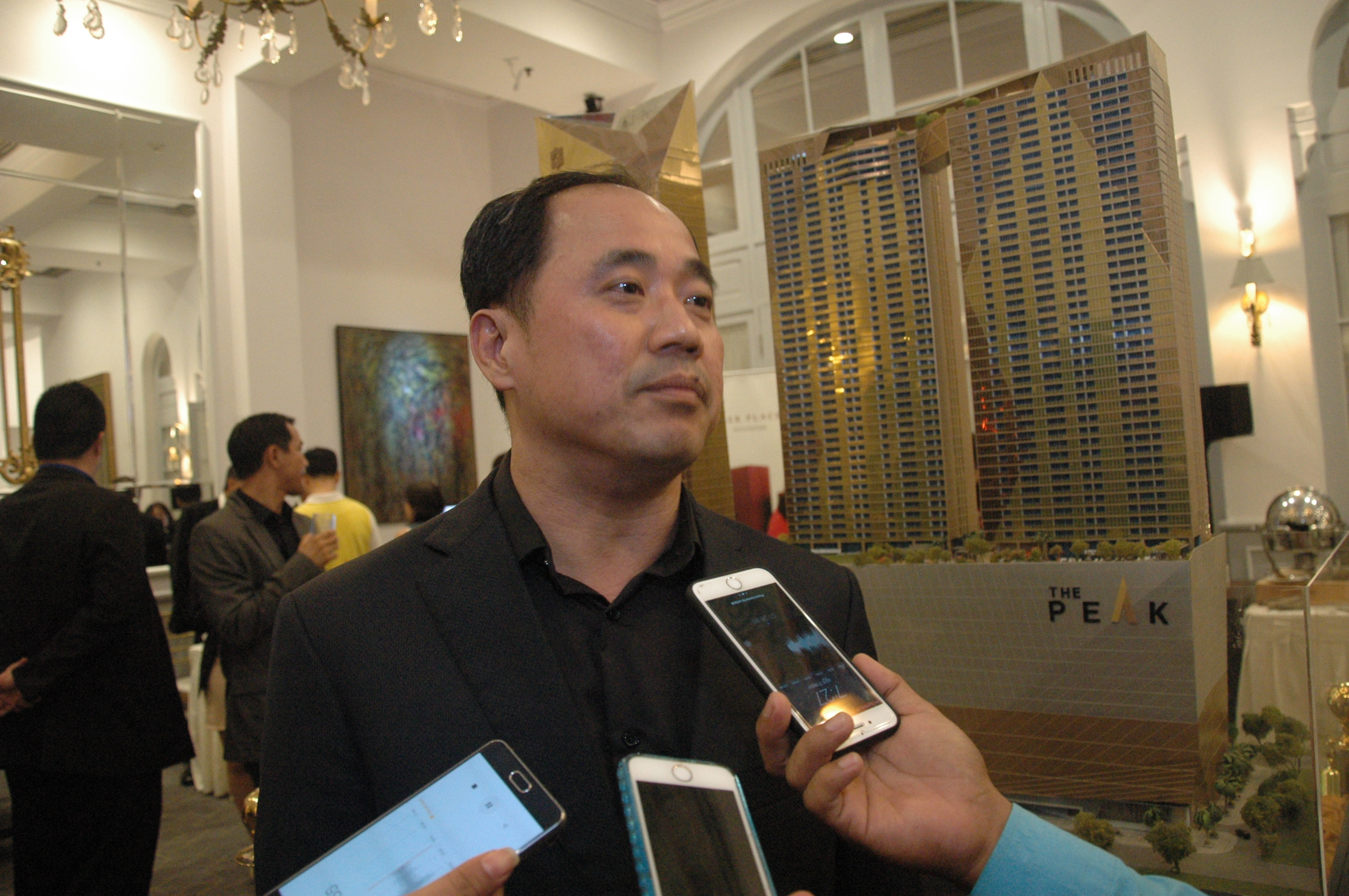 The Peak商住综合项目开发商，豪利世桥集团董事长谢礼德。 （柬埔寨星洲日报）