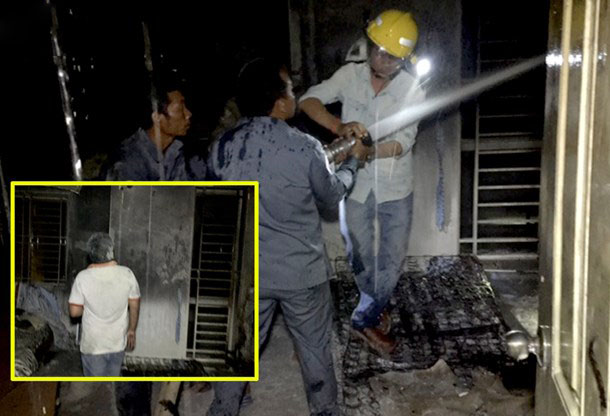 火势幸好没有扩大而伤及无辜。 （柬埔寨星洲日报）