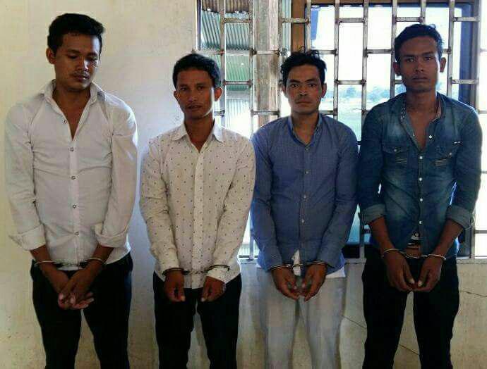 4名男子涉及婚礼溅血案，被警方逮捕。