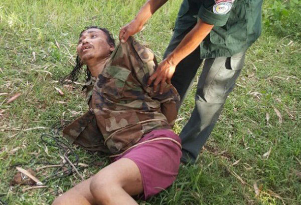 精神病男子被逮捕。