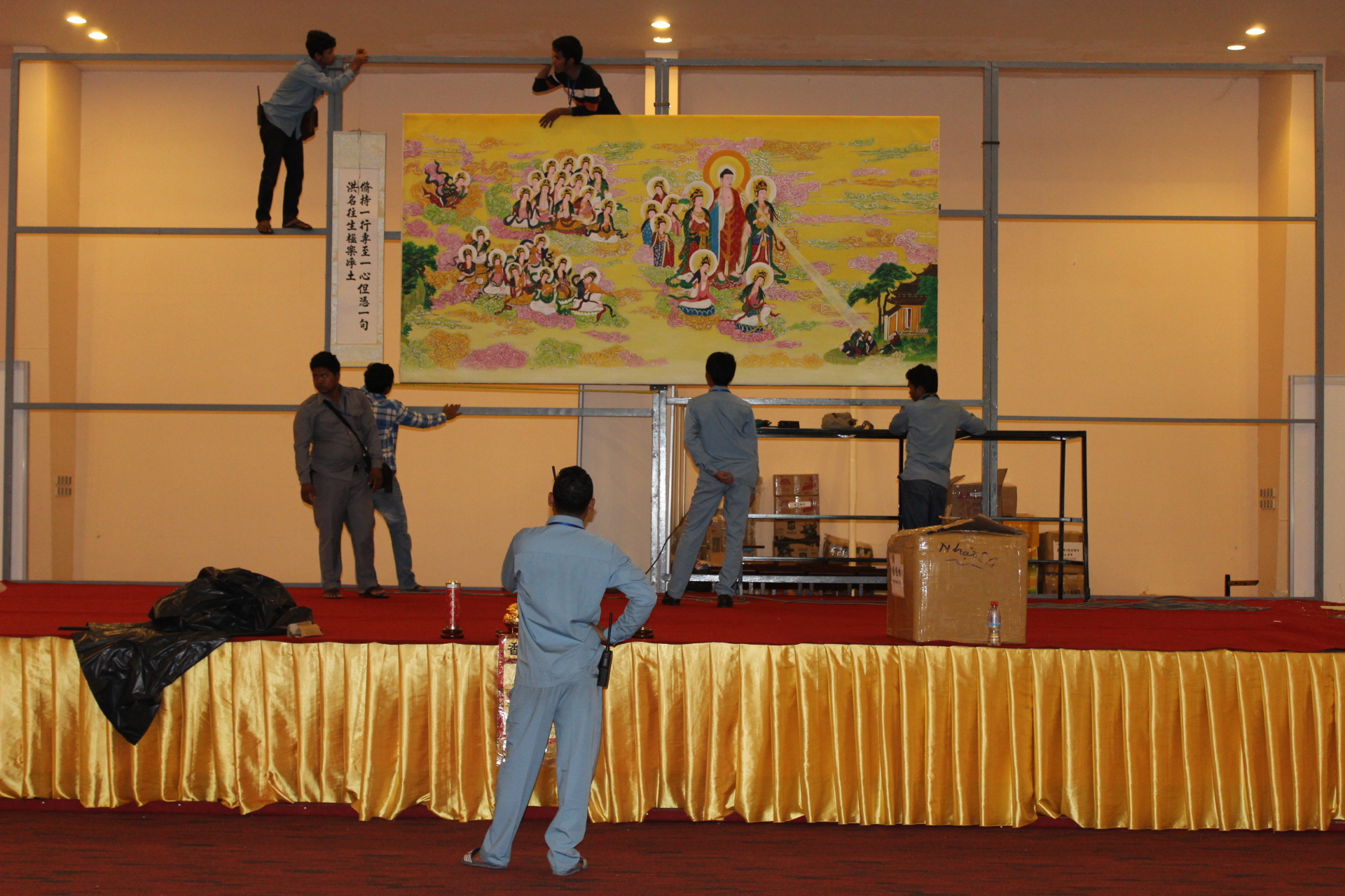 法会正井而有序地筹办当中。