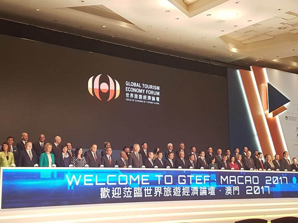 于澳门举行第六届“世界旅游经济论坛”会议。（图：柬埔寨星洲日报）