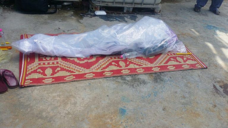 水泥厂工人意外死亡。（图：柬埔寨星洲日报）