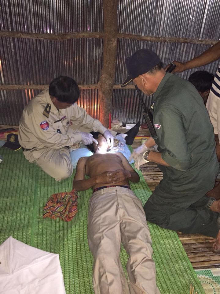 警方鉴定为自杀事件。 （图：柬埔寨星洲日报）