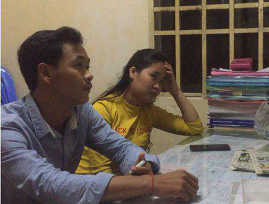 图为事主到警局报案。