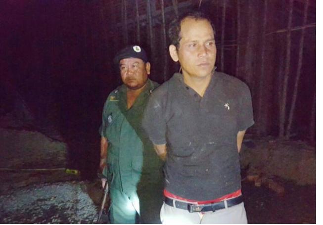 涉案建筑工人被警方逮捕。