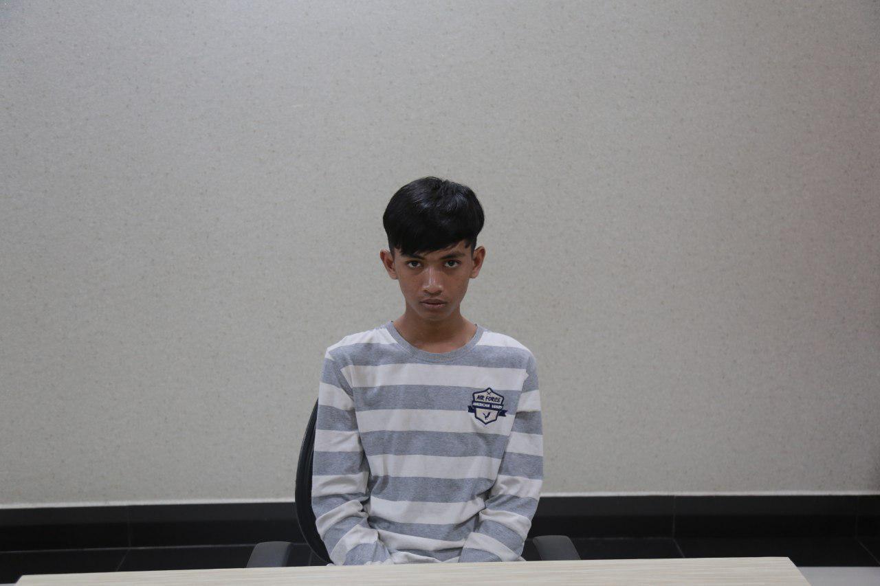 被金边市宪兵司令罗祥亲自逮到的嫌犯。