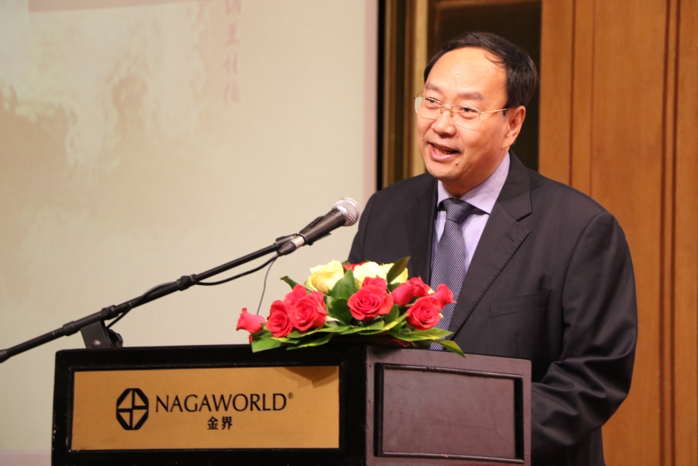 云南省建设投资控股集团有限公司柬埔寨分公司总经理李绍泉致辞。